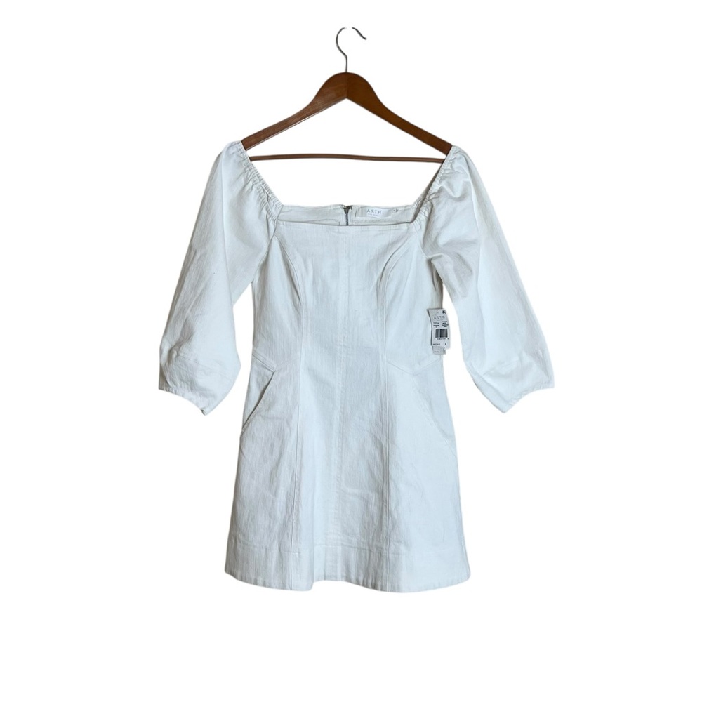 NWT! Astr the label white denim dress.‎ Size small